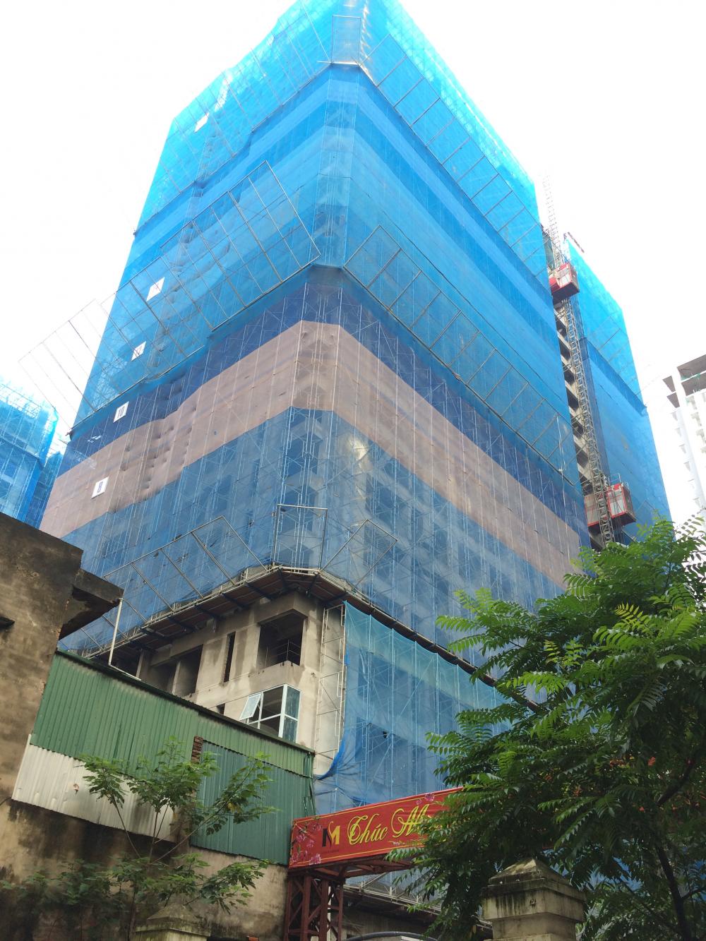 Dự án đang thi công tới mặt sàn tầng 22