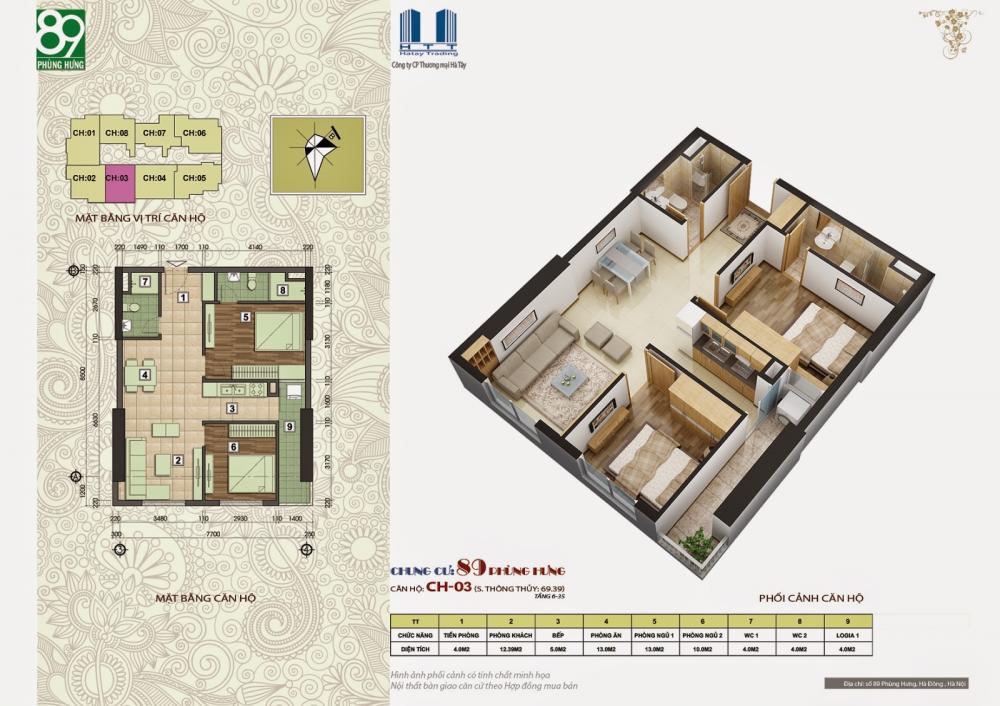 Thiết kế căn hộ CH-03