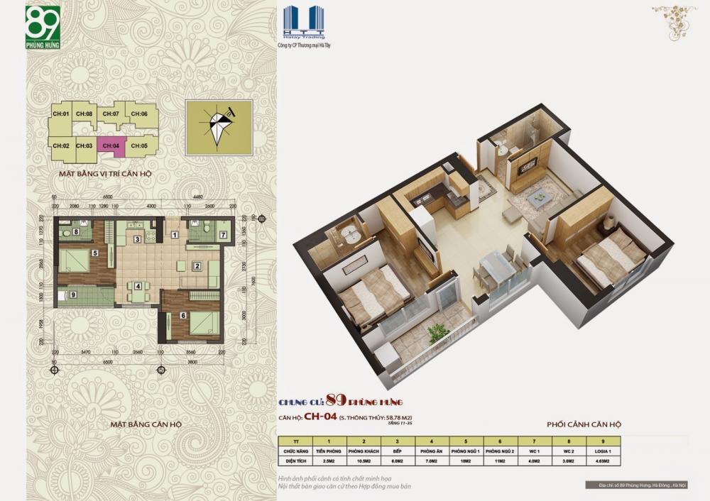 Thiết kế căn hộ CH-04