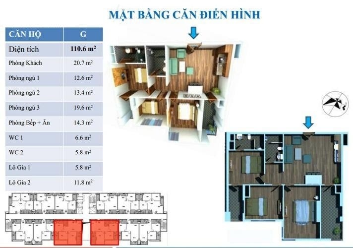 Thiết kế căn hộ G