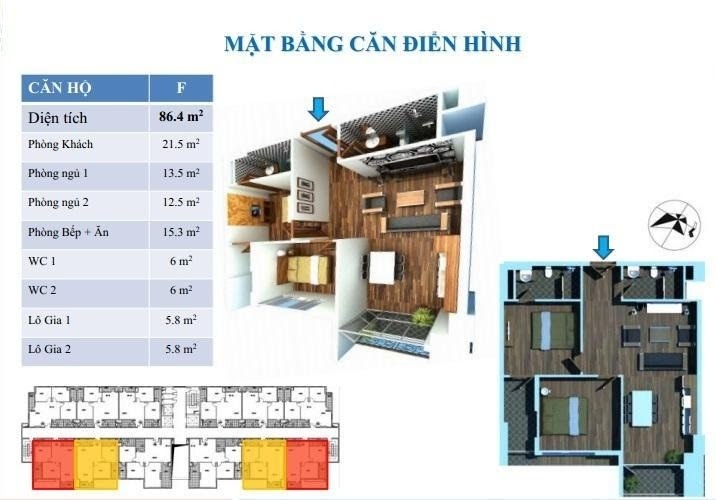 Thiết kế căn hộ F