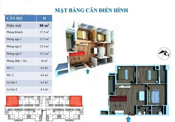 Thiết kế căn hộ H