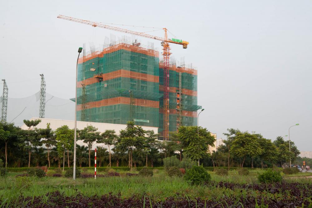 Dự án đang thi công mặt sàn tầng 16