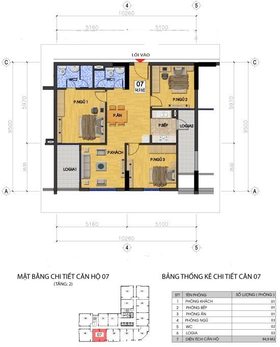 Thiết kế căn hộ 07