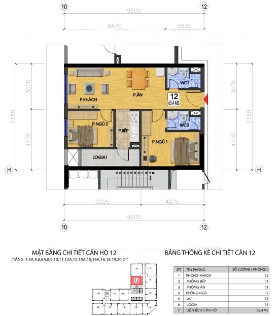 Thiết kế căn hộ 12