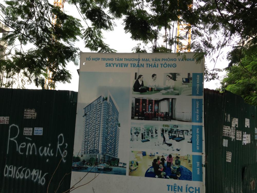 Dự án đang thi công tới tầng 7