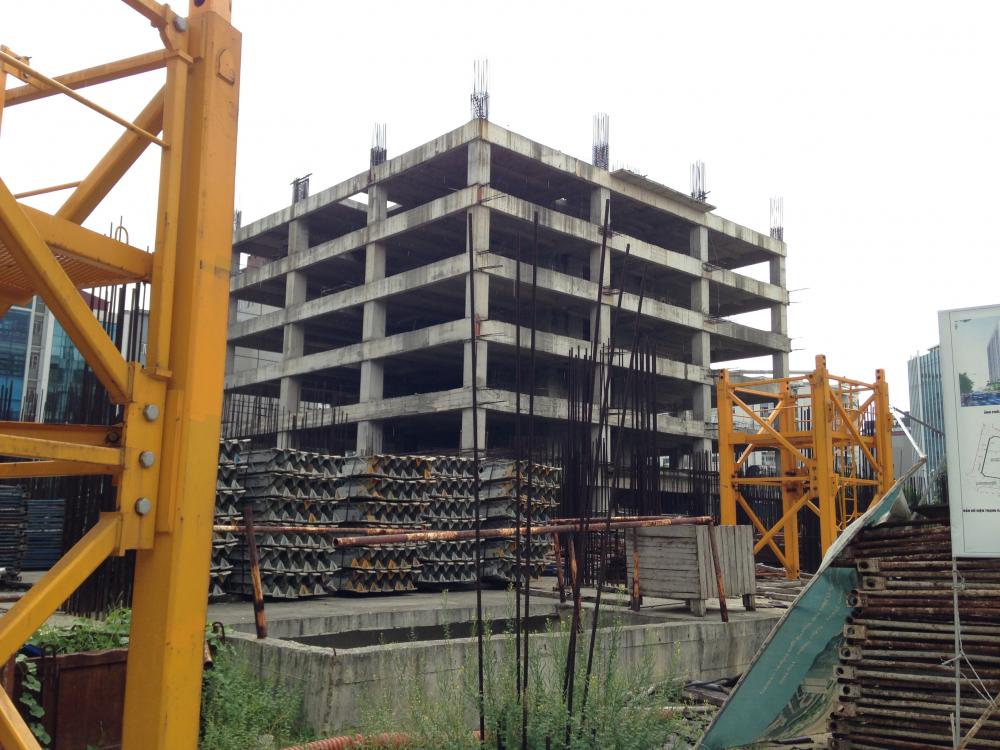 Dự án đang thi công tới tầng 7