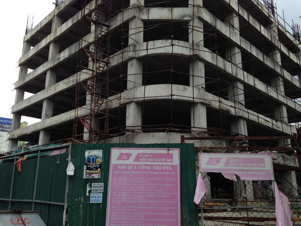 Dự án đang thi công tới tầng 7