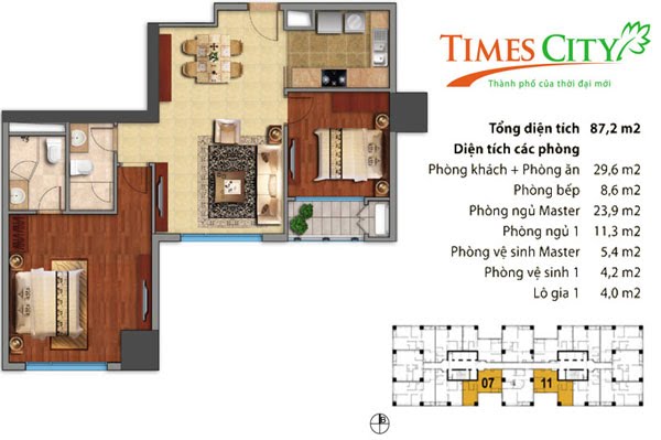 Thiết kế căn hộ T6-07, T6-11