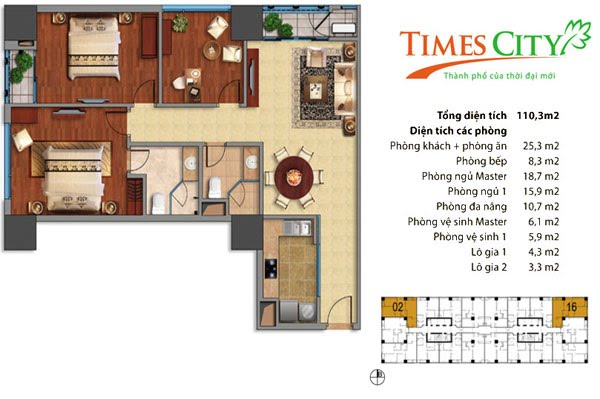Thiết kế căn hộ T6-02, T6-03, T6-12B, T6-15