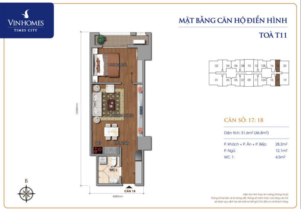 Thiết kế căn hộ 17, 18