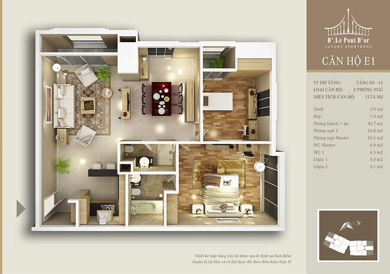 Thiết kế căn E1