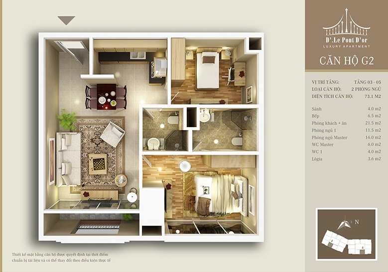 Thiết kế căn hộ G2