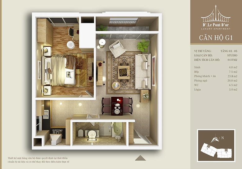 Thiết kế căn hộ G1