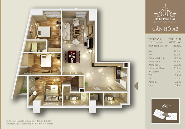 Thiết kế căn hộ A2