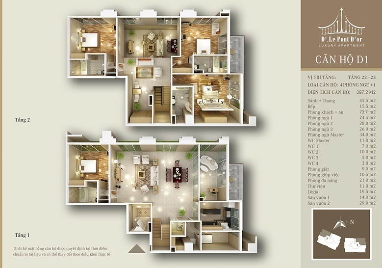 Thiết kế căn hộ D1