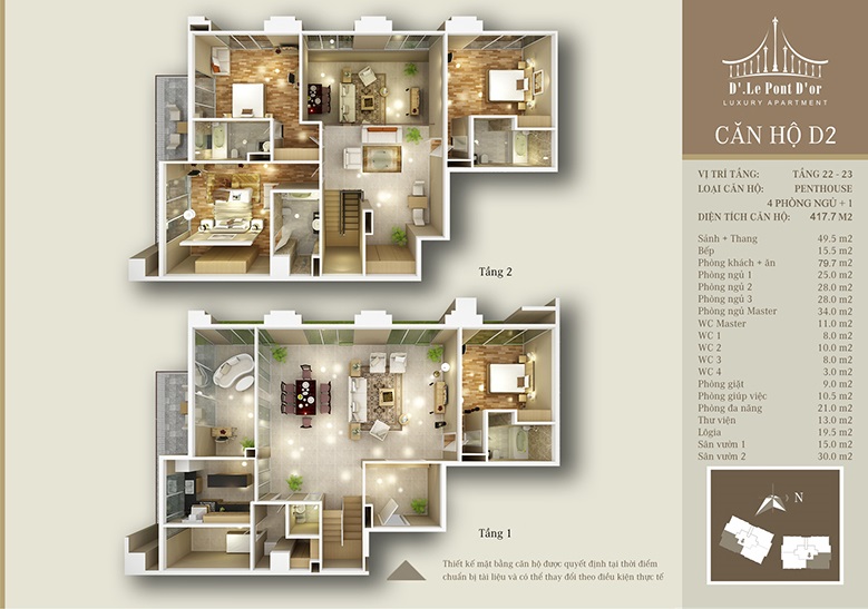 Thiết kế căn hộ D2