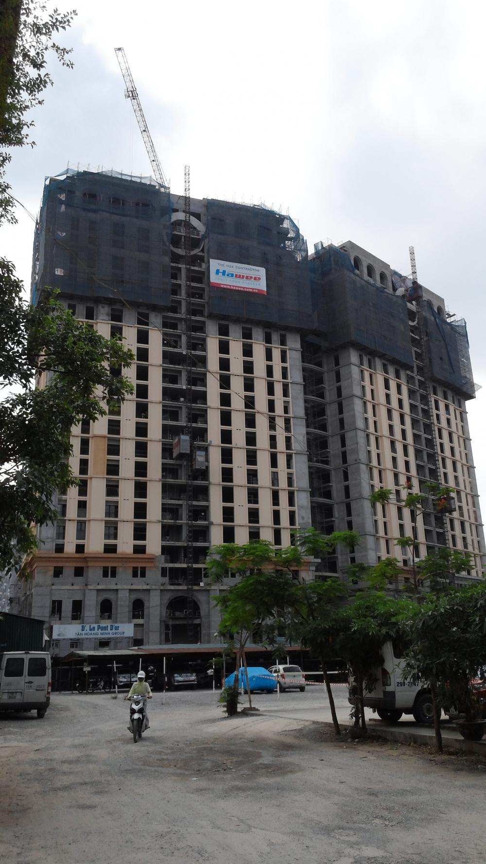 Dự án xong phần thô, đang hoàn thiện mặt ngoài