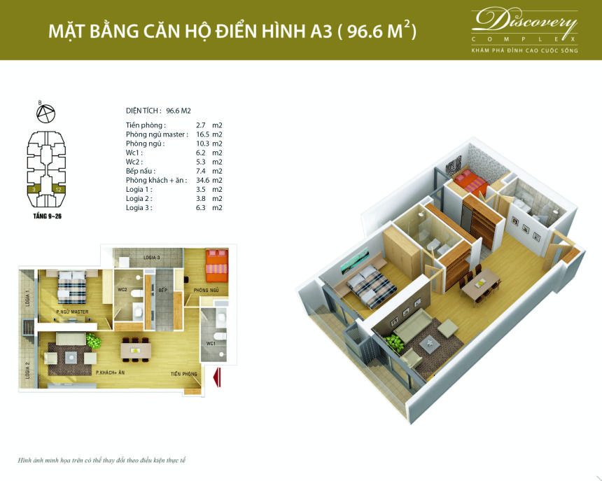 Thiết kế căn hộ A3