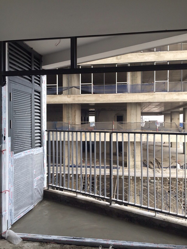 Dự án đang hoàn thiện bên trong căn hộ