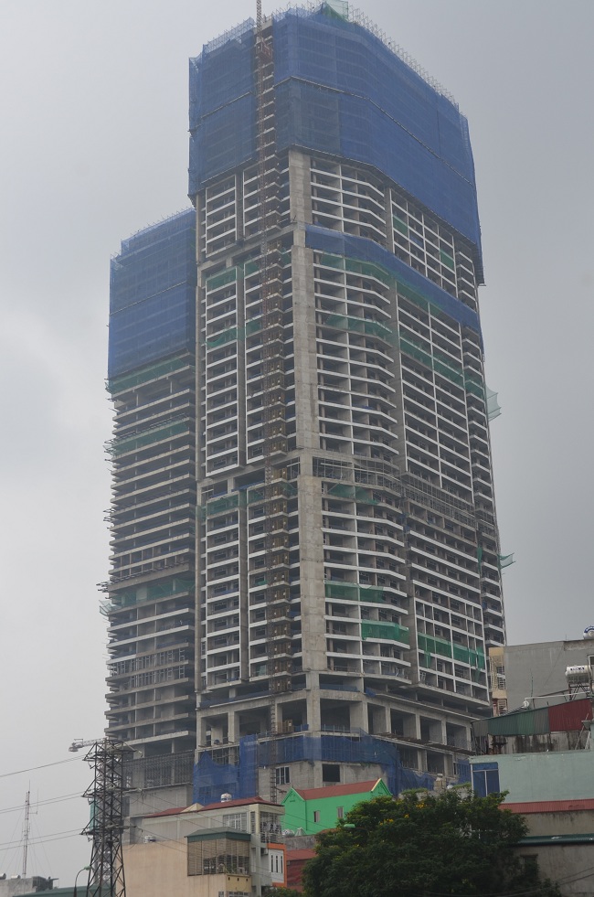 Dự án đang hoàn thiện bên trong căn hộ