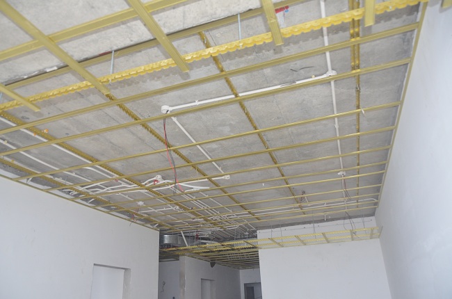 Dự án đang hoàn thiện bên trong căn hộ