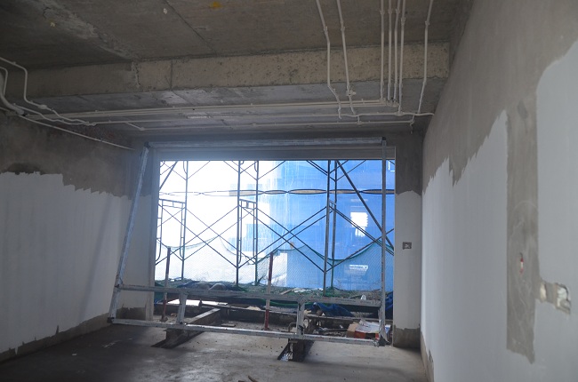 Dự án đang hoàn thiện bên trong căn hộ