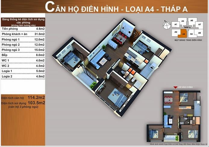 Thiết kế căn hộ A4