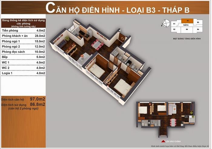 Thiết kế căn hộ B3