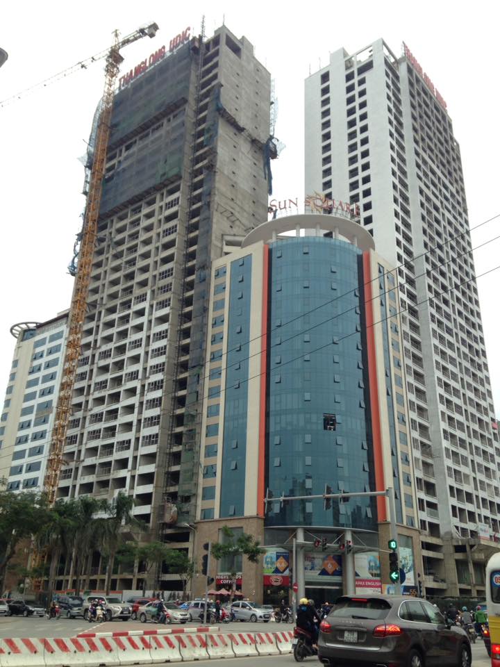 Dự án vẫn đang tiếp tục hoàn thiện mặt ngoài