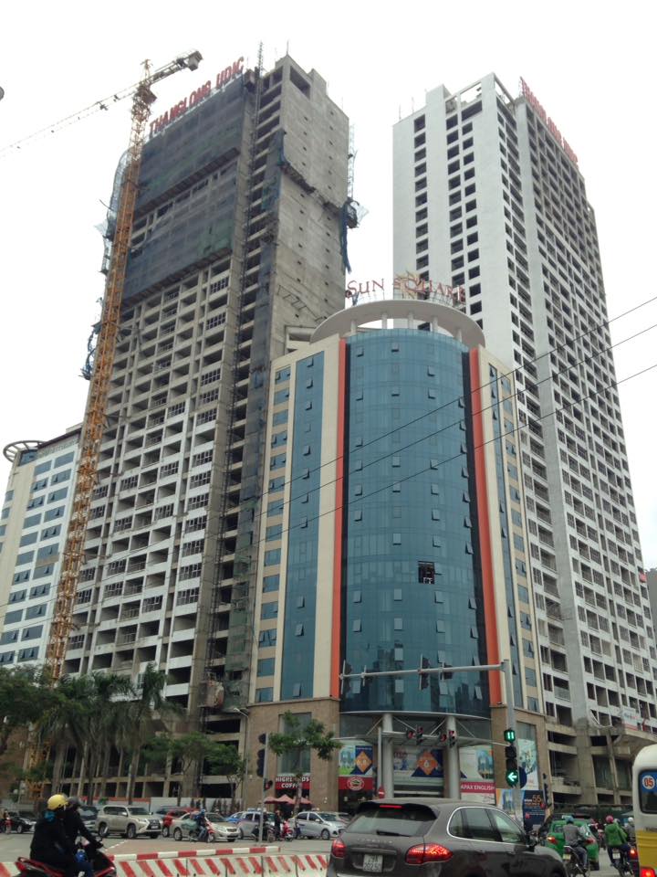 Dự án vẫn đang tiếp tục hoàn thiện mặt ngoài