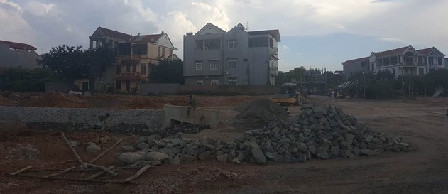 Dự án đang thi công hạ tầng