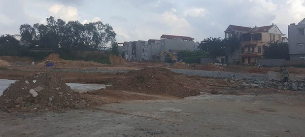 Dự án đang thi công hạ tầng