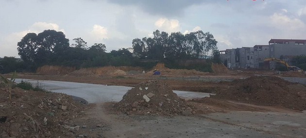 Dự án đang thi công hạ tầng