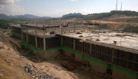 Dự án đang thi công tầng 1