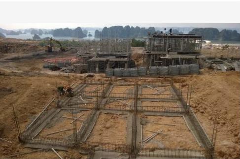 Dự án đang thi công tầng 1