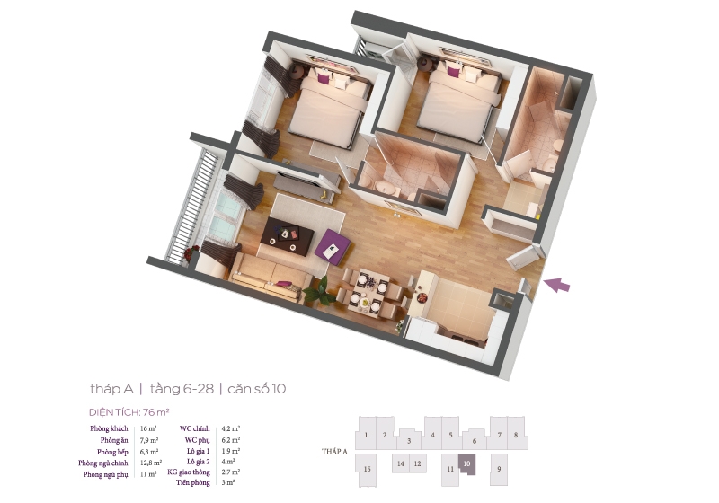 Thiết kế căn hộ 10