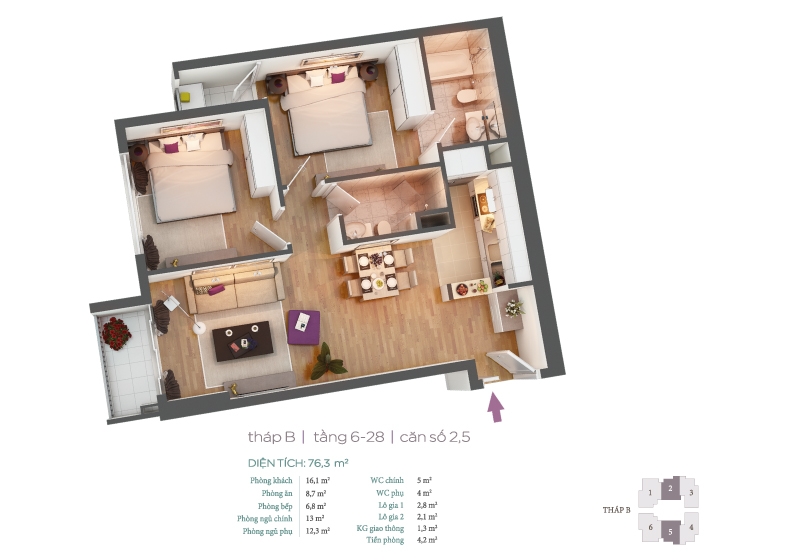 Thiết kế căn hộ 02