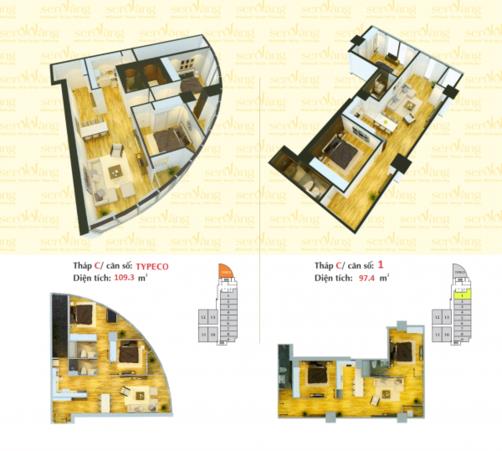 Thiết kế căn hộ Typeco