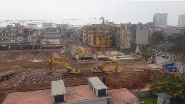 Dự án đang thi công móng