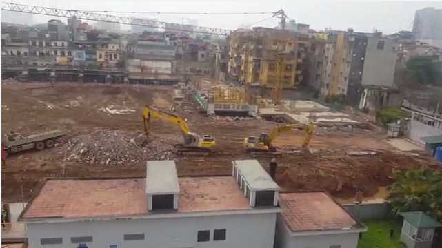 Dự án đang thi công móng