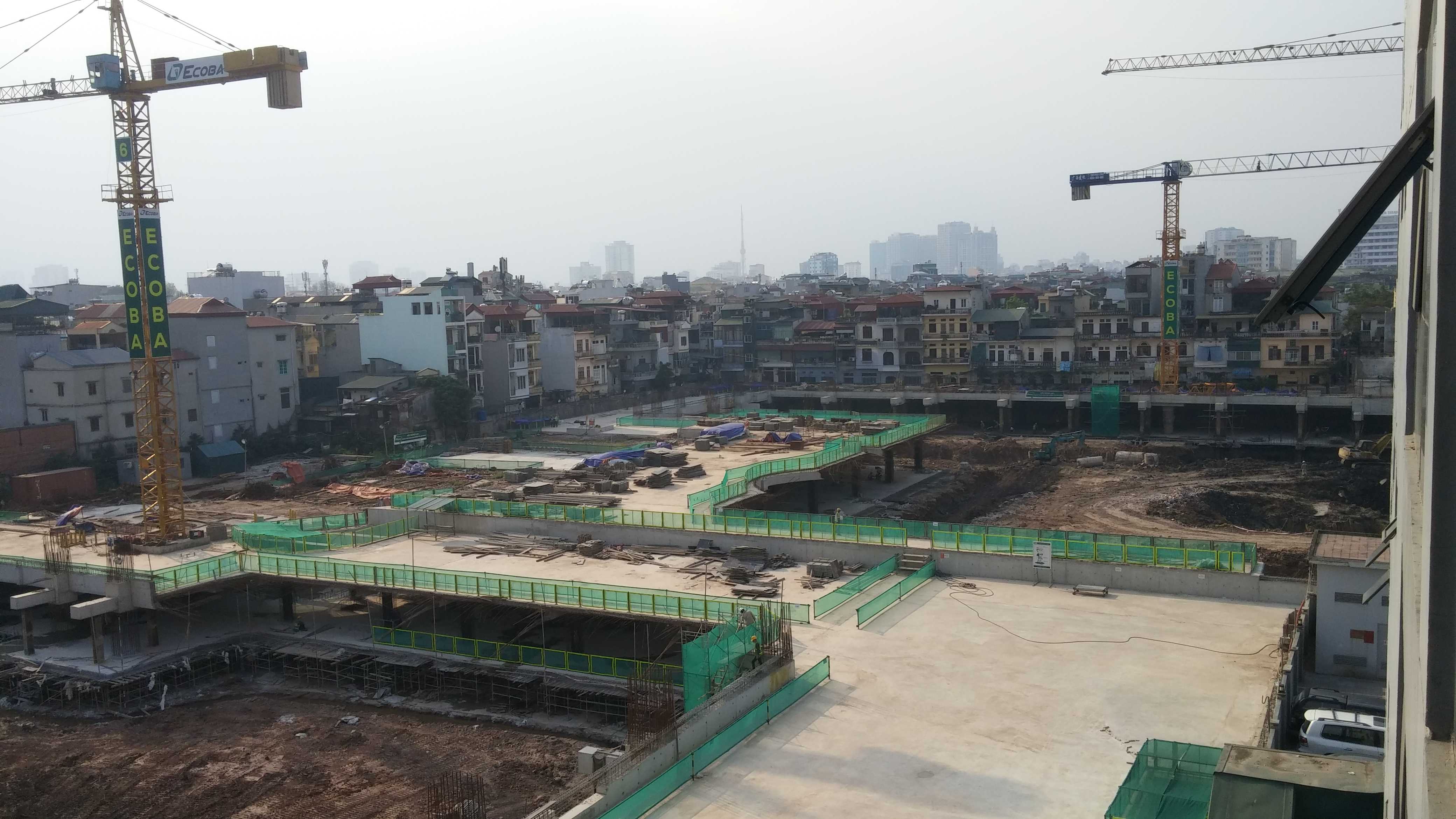 Dự án đang thi công móng hầm