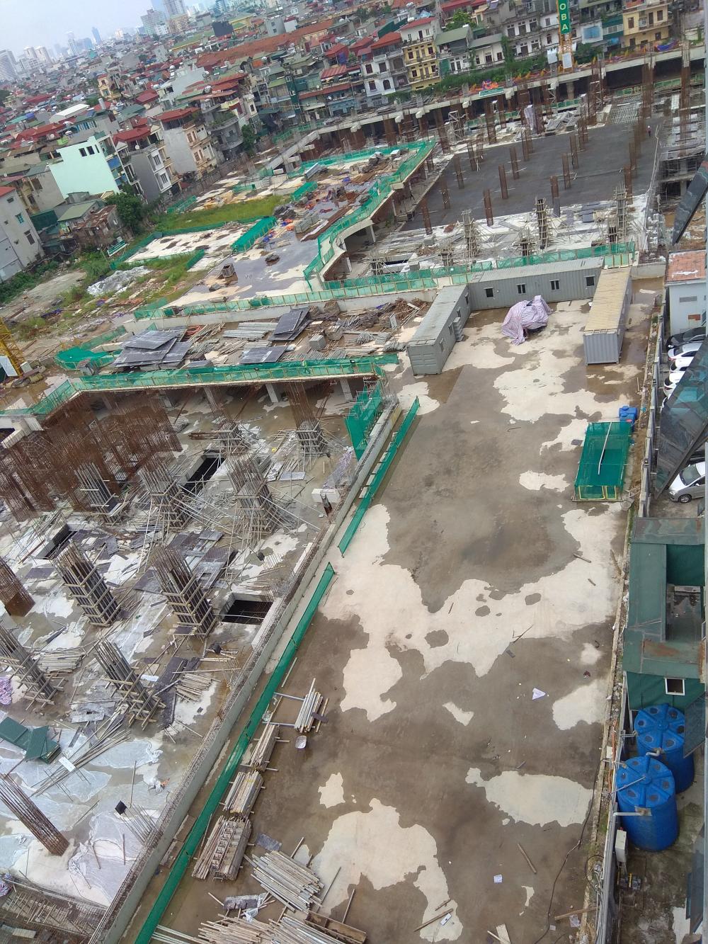 Dự án đang tiếp tục thi công móng, hầm