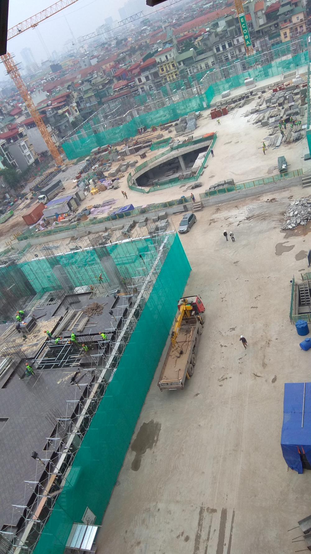 Dự án đang thi công những tầng đầu tiên