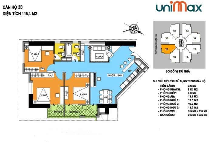 Thiết kế căn hộ 2B