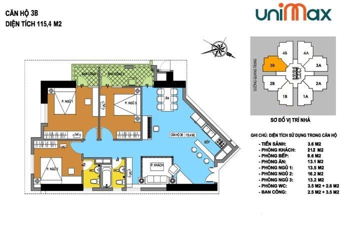 Thiết kế căn hộ 3B