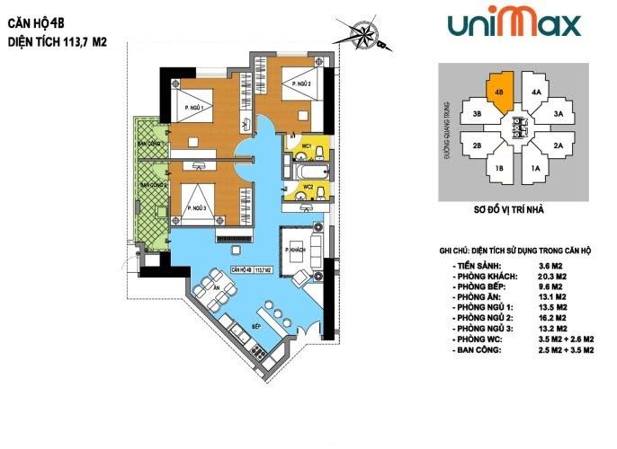 Thiết kế căn hộ 4B