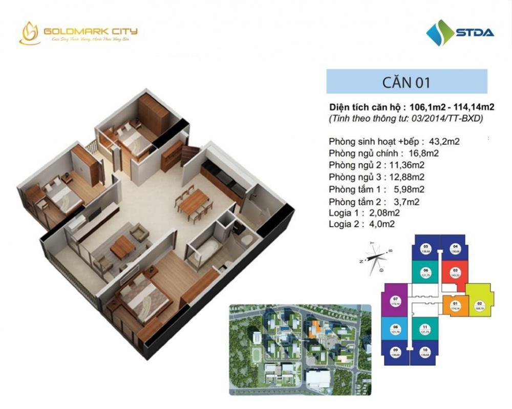 Thiết kế căn hộ RuBy 01