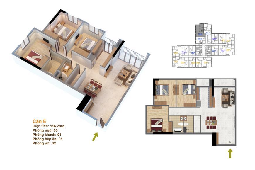 Thiết kế căn hộ RuBy 02