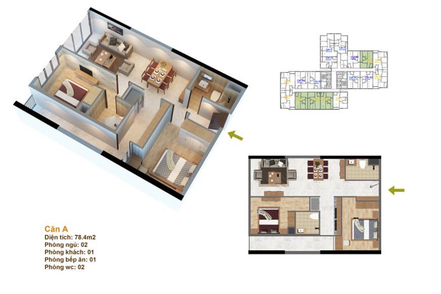 Thiết kế căn hộ RuBy 12